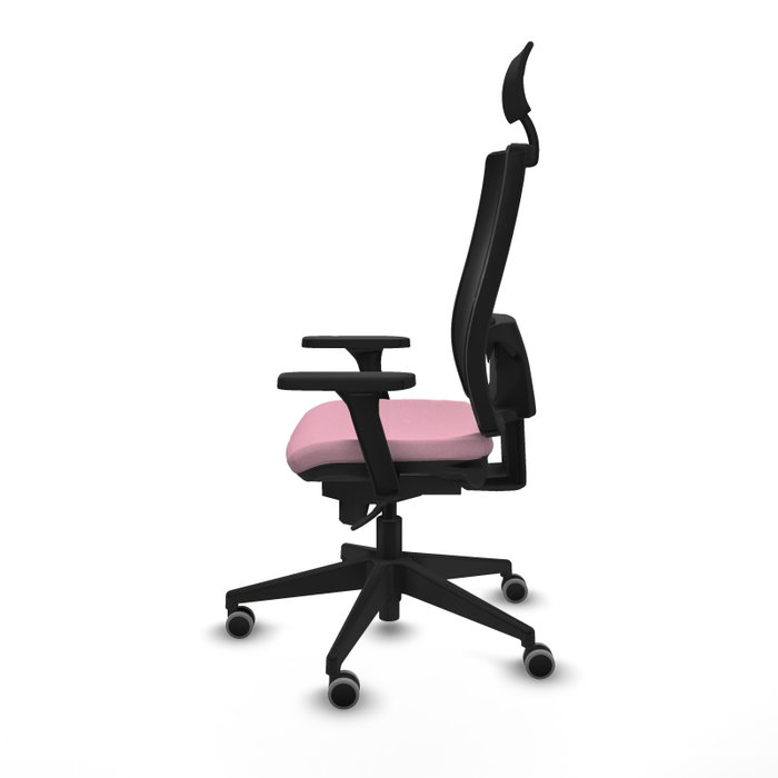 PIQUERAS Y CRESPO Silla de oficina Horna Rosa con mecanismos Sincro