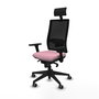 PIQUERAS Y CRESPO Silla de oficina Horna Rosa con mecanismos Sincro