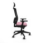PIQUERAS Y CRESPO Silla de oficina Horna Rosa con mecanismos Sincro