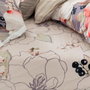 Sábana Bajera HappyFriday White peonies Multicolor 160 x 200 x 32 cm