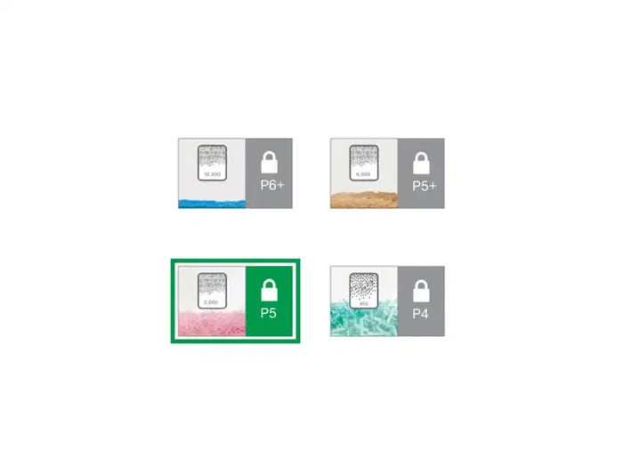 Destructora Leitz Iq Office Pro P5 (15H Micro-Corte) Nv.Seg.5 - Particula 2X15Mm Dep.30L