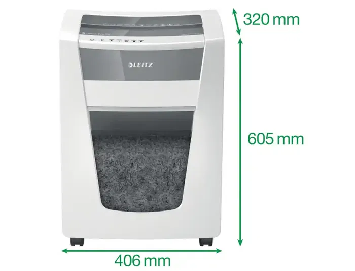 Destructora Leitz Iq Office Pro P5 (15H Micro-Corte) Nv.Seg.5 - Particula 2X15Mm Dep.30L