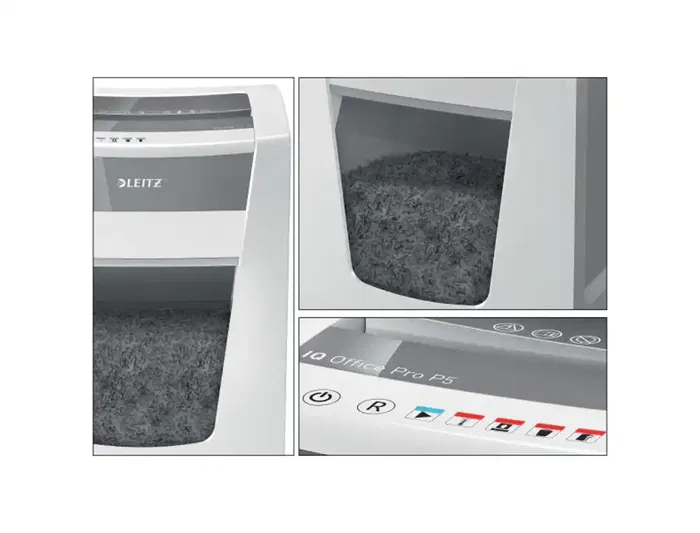 Destructora Leitz Iq Office Pro P5 (15H Micro-Corte) Nv.Seg.5 - Particula 2X15Mm Dep.30L