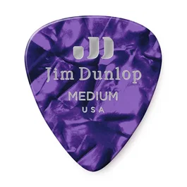 DUNLOP Pack 12 Púas Genuine Celluloid Classic Abalon - Medium