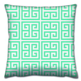 Aberto Design Cojín A14266 de 43x43cm, 50% Algodón/50% Poliéster, Relleno Silicona, Lavable y Planchable para Decoración del Hogar