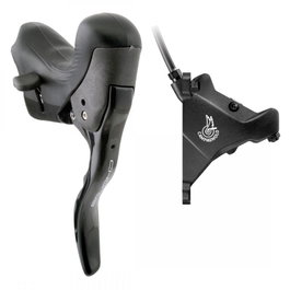 Campagnolo Maneta Freno/Cambio Chorus EP Hidráulico Izquierdo 160 mm Pinza Delantera 2V Aluminio Negro 12 Velocidades