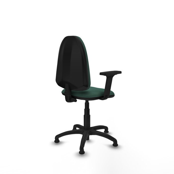 PIQUERAS Y CRESPO Silla de oficina Aýna Verde botella con Brazos 2D PIQUERAS Y CRESPO Silla de oficina Aýna Verde botella con Brazos 2D