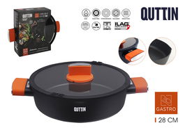 Quttin Cacerola Baja 26 cm con Tapa Colección Gastro (6 Unidades)