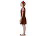 Disfraz de Niña Alemana Tradicional Marrón - Talla 7-9 Años para Carnaval y Fiestas Infantiles - Vestido de Poliéster