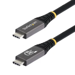 StarTech Cable USB4 USB-C de 1,5 m, 80 Gbps, 240 W, Negro