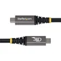 Startech Cable USB4 CC150CM80GUSB4CABLE 1.5m - USB-C a USB-C, 80 Gbps, Certificado USB-IF, 240W PD 3.1, Soporta 8K@120Hz y DisplayPort 2.1 para Portátil y Monitor
