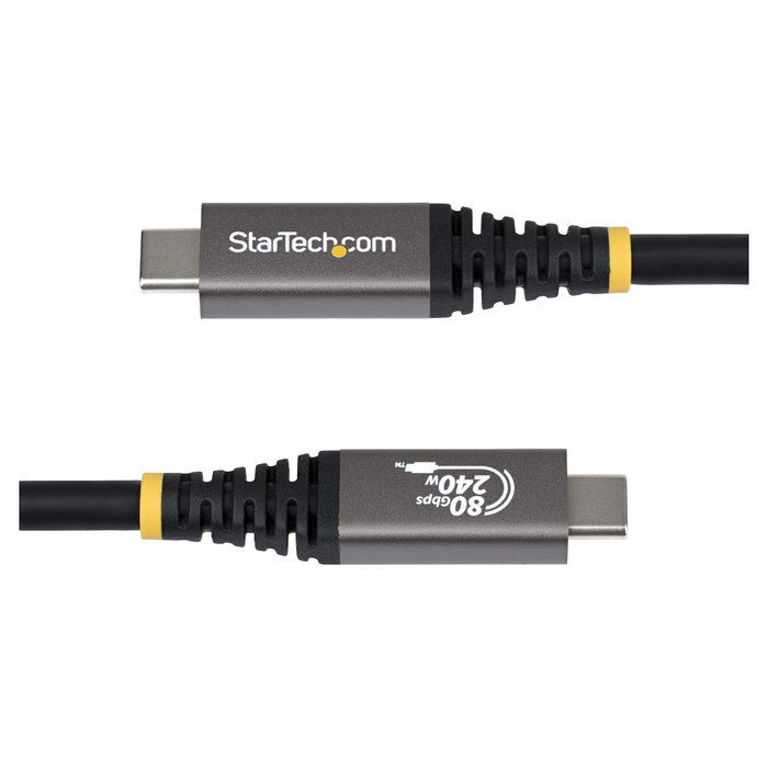 StarTech.com Cable USB4 de 1,5 m, 80 Gbps, 240W, 8K120/4K240, Negro StarTech.com Cable USB4 de 1,5 m, 80 Gbps, 240W, 8K120/4K240, Negro