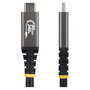 StarTech.com Cable USB4 de 1,5 m, 80 Gbps, 240W, 8K120/4K240, Negro
