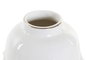 DKD Home Decor Jarrón de Gres con Pompon Blanco 10,3x10,3x14,5 cm