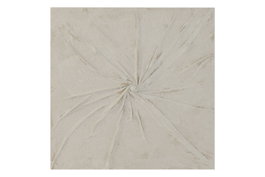 DKD Home Decor Decoración de Pared MDF Abstracto 3D Blanco 80x80 cm
