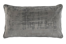 DKD Home Decor Cojín de Poliéster Gris Claro 50x30 cm