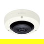 Hanwha - Wisenet Cámara de Seguridad IP Domo Fijo 360° 6MP XNF-8010R/RP, Visión Nocturna, PoE, Interior/Exterior, Soporta Español