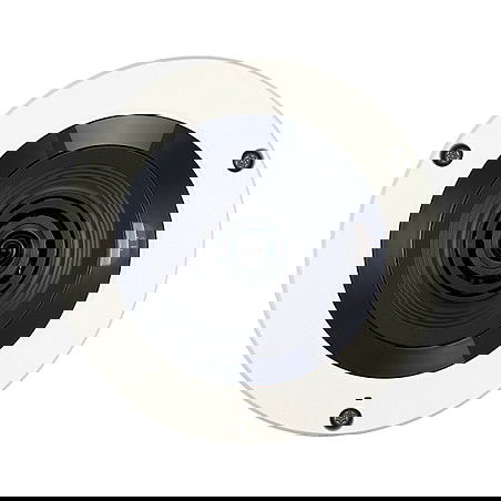 Hanwha - Wisenet Cámara de Seguridad IP Domo Fijo 360° 6MP XNF-8010R/RP, Visión Nocturna, PoE, Interior/Exterior, Soporta Español