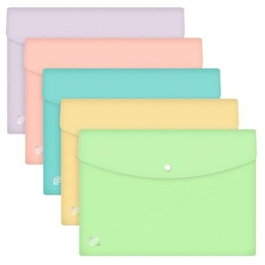Oxford Sobres con Broche Urban A4 Plástico Rígido con Surtido Pastel