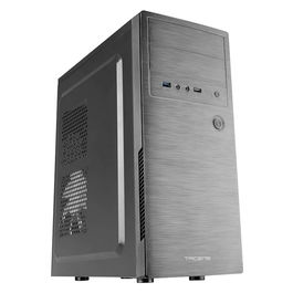 Tacens Caja PC Torre ATX INITIOX USB 3.0 Negro 2ALUXM - Compatible con MicroATX/Mini-ITX, 4 Bahías SSD, 2 Ventiladores 120mm Incluidos