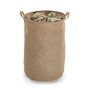 Versa Cesto de Ropa de Yute y Poliéster 38x48 cm (2 Unidades)