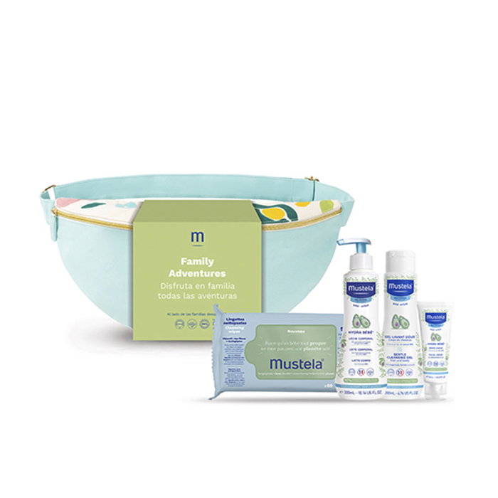 Mustela Set de Cuidado Corporal Hydra Bebé para Recién Nacidos, Crema Facial, Leche Corporal, Gel de Baño, Toallitas y Bolso Mustela Set de Cuidado Corporal Hydra Bebé para Recién Nacidos, Crema Facial, Leche Corporal, Gel de Baño, Toallitas y Bolso