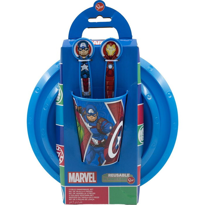 Licensing Set de comida de 5 piezas Vengadores en caja de regalo Licensing Set de comida de 5 piezas Vengadores en caja de regalo