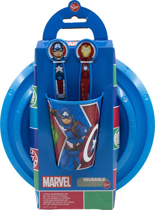 Licensing Set de comida de 5 piezas Vengadores en caja de regalo Licensing Set de comida de 5 piezas Vengadores en caja de regalo