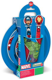 Set de Menaje Infantil The Avengers CZ11309 Plástico (5 Piezas)