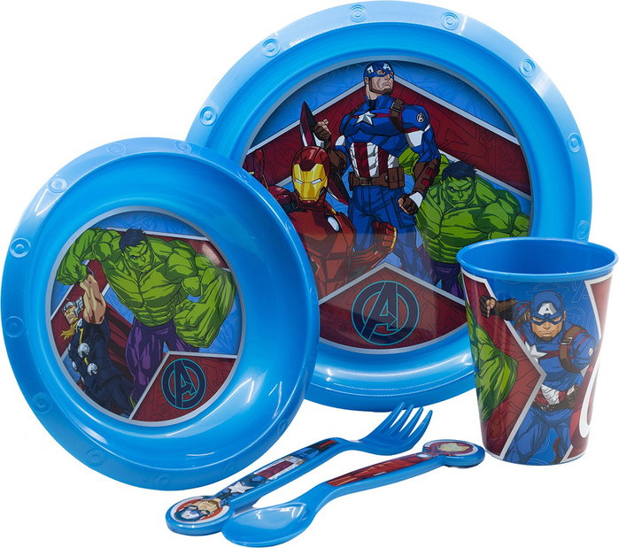 Licensing Set de comida de 5 piezas Vengadores en caja de regalo Licensing Set de comida de 5 piezas Vengadores en caja de regalo