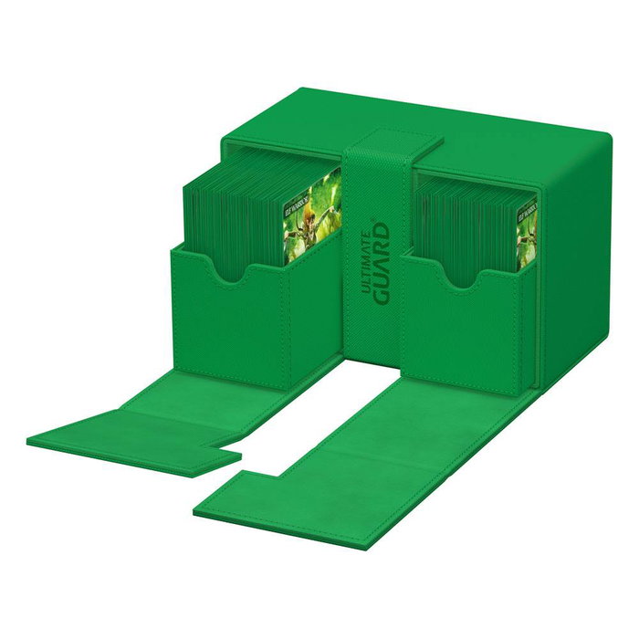 Ultimate Guard Twin Flip'n'Tray 160+ Xenoskin - Green Ultimate Guard Twin Flip'n'Tray 160+ Xenoskin - Green