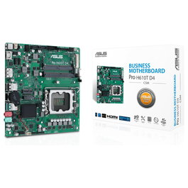 ASUS Pro H610T D4-CSM Thin Mini-ITX Motherboard LGA 1700 (Intel 12th/13th Gen) H610 Chipset DDR4 SO-DIMM 2x M.2 SATA Wi-Fi No