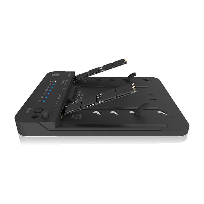 ICY BOX IB-2913MCL-C31 Docking Station para 2x M.2 NVMe/SATA SSD y 3.5"/2.5" HDD/SSD, USB-C 3.2
