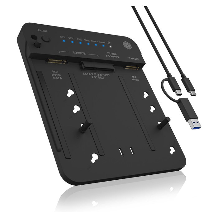 ICY BOX IB-2913MCL-C31 Docking Station de Clonación para M.2 NVMe y HDD/SSD 2,5/3,5 ICY BOX IB-2913MCL-C31 Docking Station de Clonación para M.2 NVMe y HDD/SSD 2,5/3,5