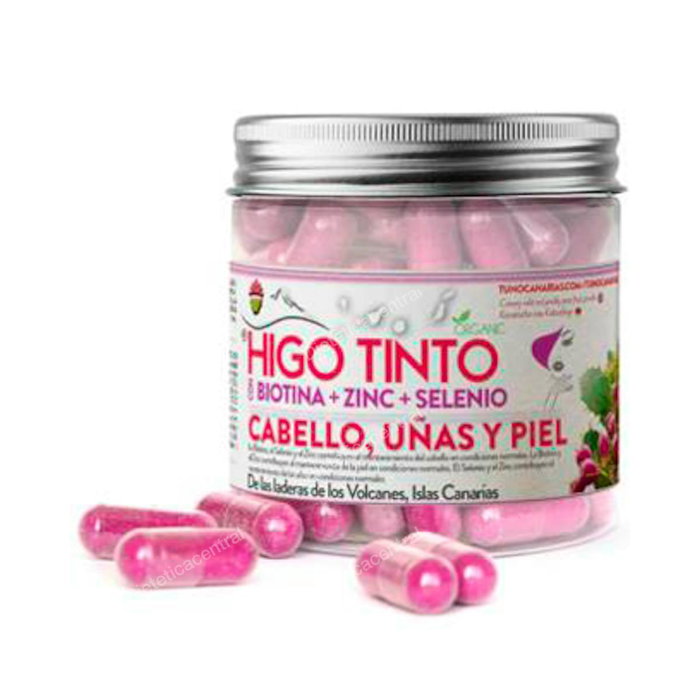 TUNO CANARIAS - Tuno Canarias Higo Tinto con Biotina, Zinc y Selenio - 90 Cápsulas TUNO CANARIAS - Tuno Canarias Higo Tinto con Biotina, Zinc y Selenio - 90 Cápsulas