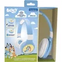 Lexibook LEX3380743113265 Auriculares Bluetooth y con Cable 2 en 1, Plegables con Limitación de Sonido, Diseño Elegante - Bluey