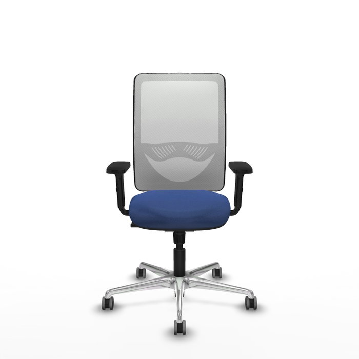 PIQUERAS Y CRESPO Silla de oficina Zulema con mecanismo Sincro, Azul marino y Blanco PIQUERAS Y CRESPO Silla de oficina Zulema con mecanismo Sincro, Azul marino y Blanco