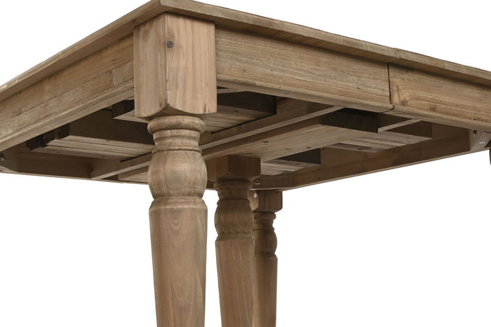 DKD Home Decor Mesa Comedor Alpino Natural 100 x 78 x 100 cm Abeto