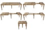 DKD Home Decor Mesa Comedor Alpino Natural 100 x 78 x 100 cm Abeto