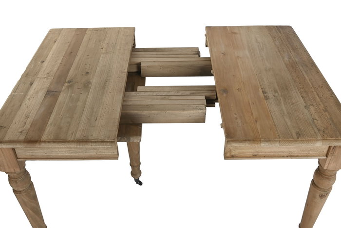 DKD Home Decor Mesa Comedor Alpino Natural 100 x 78 x 100 cm Abeto