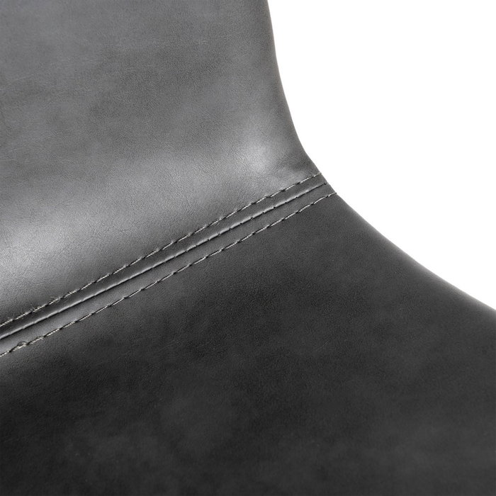 Silla Negro Metal / Simil Piel (Set de 2)