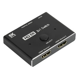 GoodConnections HDMI Switch 2.1 de 2 entradas y 1 salida 8K@30Hz