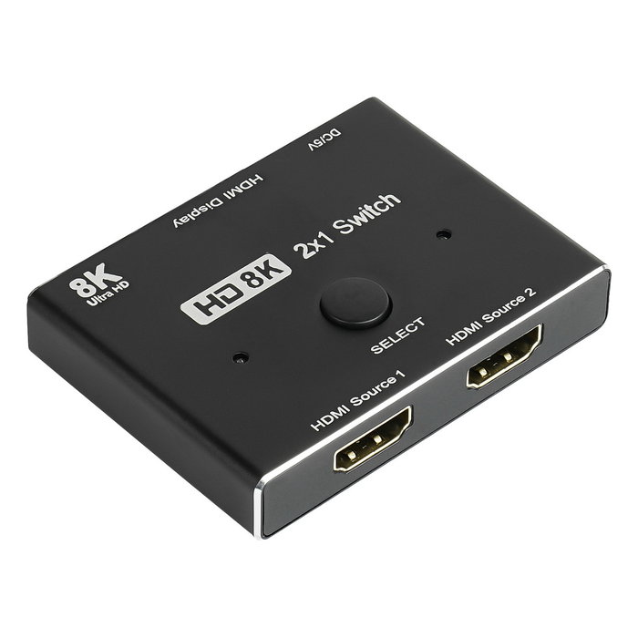 GoodConnections HDMI Switch 2.1 de 2 entradas y 1 salida 8K@30Hz GoodConnections HDMI Switch 2.1 de 2 entradas y 1 salida 8K@30Hz