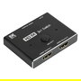 GoodConnections Switch HDMI 2.1 Direccional 2 Entradas 1 Salida 8K@60Hz 4K@120Hz HDR HDCP 2.3 - Negro