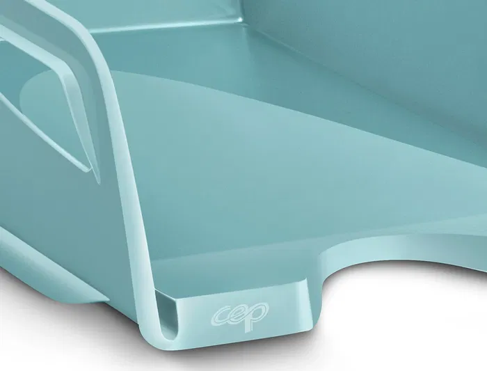 Cep Bandeja sobremesa Riviera 387x265x115 mm plástico verde agua maxi capacidad 900 hojas