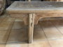 DKD Home Decor Azul tierra 23 Descalzadora Natural Marron Oscuro Teca Reciclada 41 x 48 x 183 cm