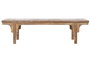 DKD Home Decor Azul tierra 23 Descalzadora Natural Marron Oscuro Teca Reciclada 41 x 48 x 183 cm