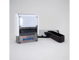 Avery Sello Personalizable Tejidos 3 Líneas 15 Caracteres Cada Una Lavable Negro
