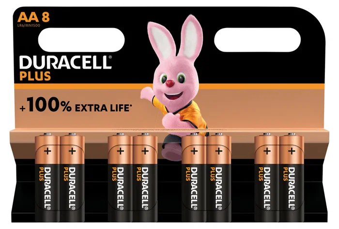 Duracell 5000394140899 Pilas Alcalinas AA LR6 Blister 8 Unidades, Batería de un solo uso, Multicolor