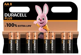 Duracell 5000394140899 Pilas Alcalinas AA LR6 Blister 8 Unidades, Batería de un solo uso, Multicolor